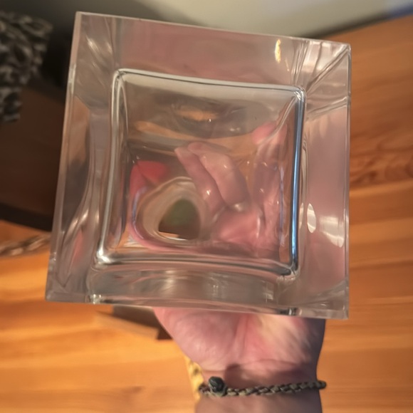 Tiffany & Co. crystal glass vase decanter square clear made in Italy ** - Picture 6 of 9